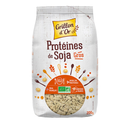 Protéines de soja - Gros morceaux - Lot de 6x200g