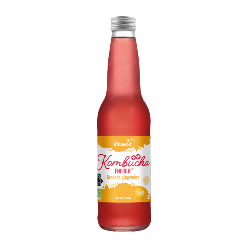 Kombucha énergie à la grenade bio - 33cl