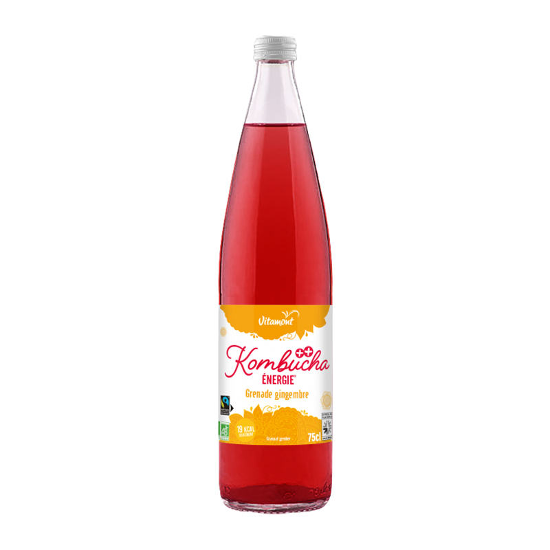 Kombucha énergie à la grenade bio - 75cl