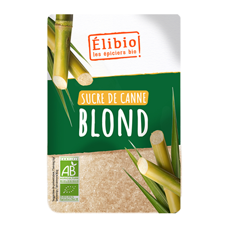 Sucre de canne blond bio - 1kg