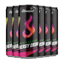 Boisson énergisante bio - Ananas et fruit de la passion - Lot de 6x25cl