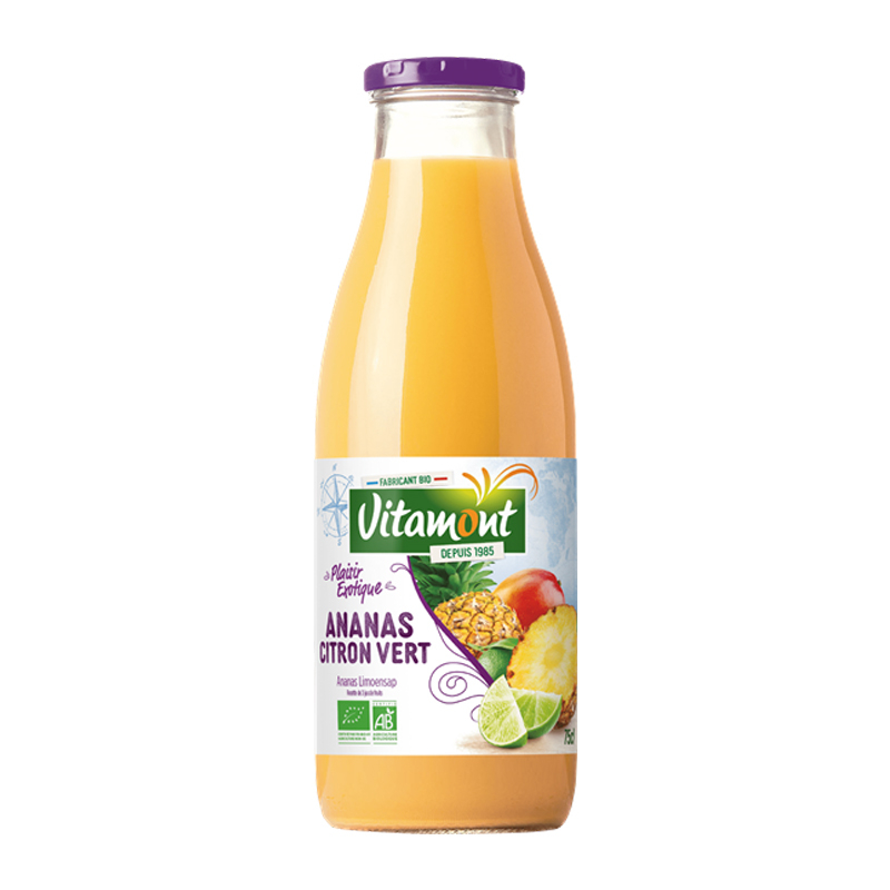 Cocktail ananas et citron vert bio - 75cl