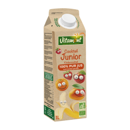 Cocktail junior 100% pur jus sans sucres ajoutés bio -1L