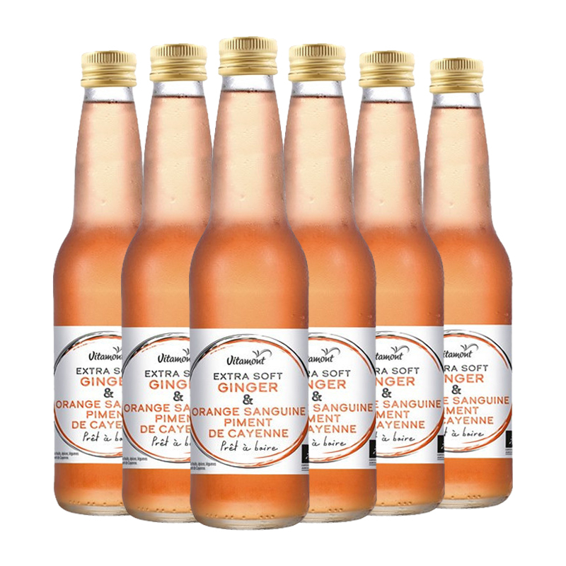 Extra soft orange sanguine gingembre piment de cayenne - 6x33cl
