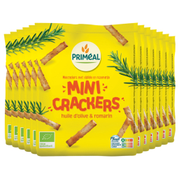 Mini Crackers à huile d'olive et au romarin - Lot de 12x100g