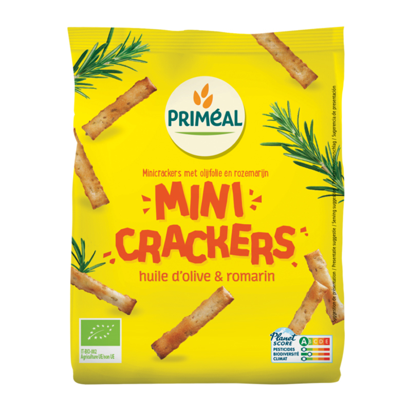 Mini Crackers à huile d'olive et au romarin - 100g