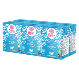 Lait de coco à cuisiner 17%mg bio - Lot de 6x200ml