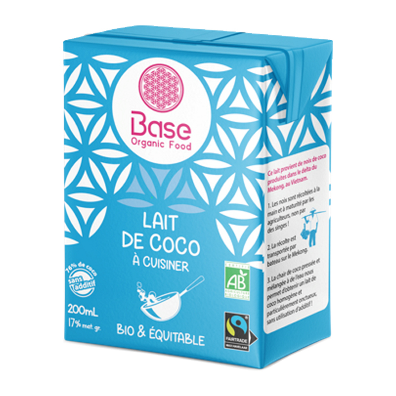 Lait de coco à cuisiner 17%mg bio - 200ml