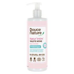 Gel toilette intime aux prébiotiques et à l'eau florale de rose - 400ml