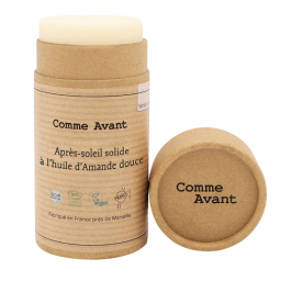 Après soleil solide à l'amande douce bio - 70g