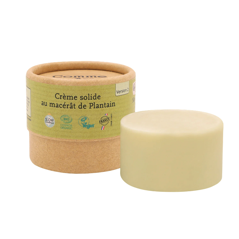 Crème anti démangeaisons solide au plantain et jujubier bio - 50g