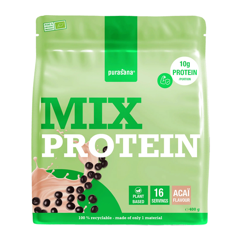 Protéine de pois bio, tournesol - Betterave et açaï - 400g