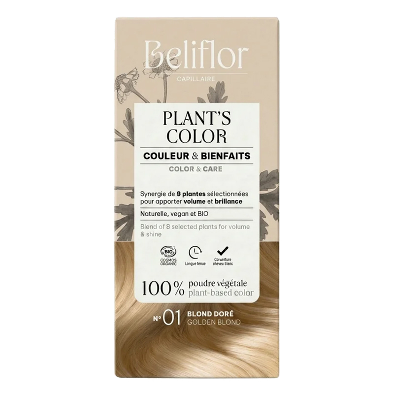 Coloration végétale Plant's Color n°01 - Blond doré - 100g