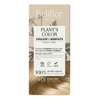 Coloration végétale Plant's Color n°01 - Blond doré - 100g
