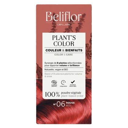 Coloration végétale Plant's Color n°06 - Rouge - 100g