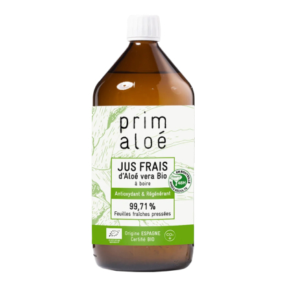 Jus frais d'aloé vera bio à boire - 1L
