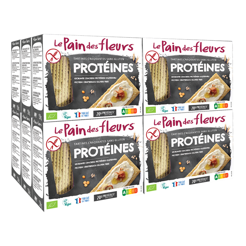 Tartines craquantes bio Protéines sans gluten - Lot de 12x150g