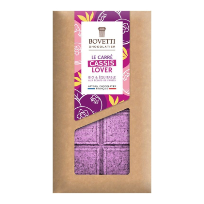 Tablette de chocolat bio - Le Carré Cassis Lover - 80g