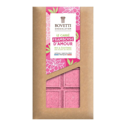 Tablette de chocolat bio - Le Carré Framboise d'Amour - 80g