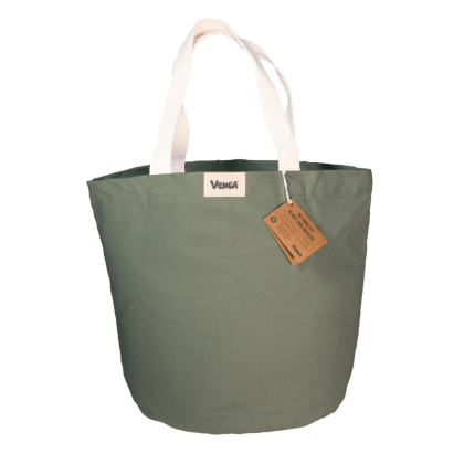 Sac cabas en fibres 100% bio - City vert sauge