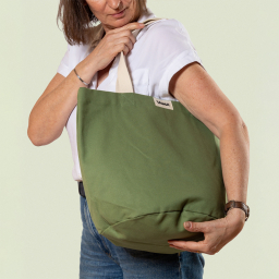 Sac cabas en fibres 100% bio - City vert sauge