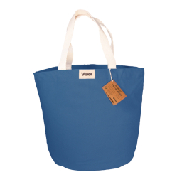 Sac cabas en fibres 100% bio - City bleu indigo