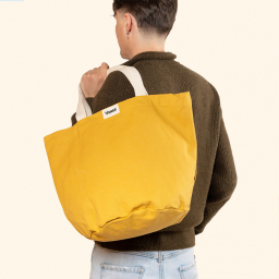 Sac cabas en fibres 100% bio - City jaune moutarde