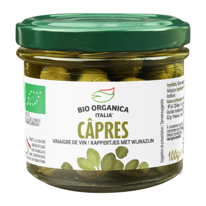 Câpres bio au vinaigre de vin - 100g
