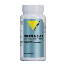 Oméga 3.6.9 - Huiles de bourrache, lin, poisson - 50 capsules