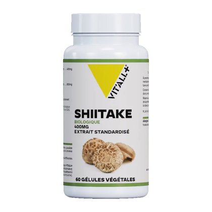 Shiitaké bio 400mg - Défenses immunitaires - 60 gélules végétales