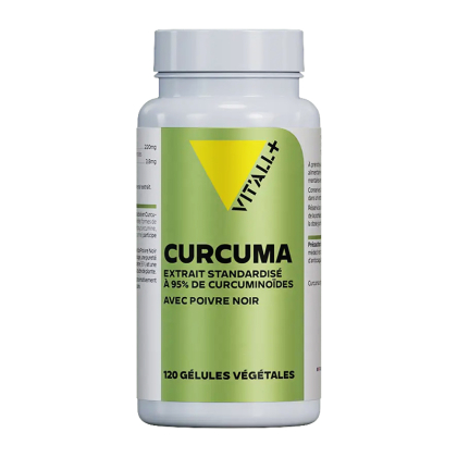 Complément curcuma et poivre noir - 120 gélules végétales