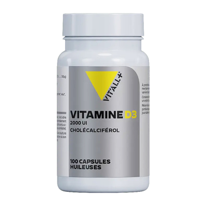 Vitamine D3 - 2000 UI (50mcg) - 100 capsules