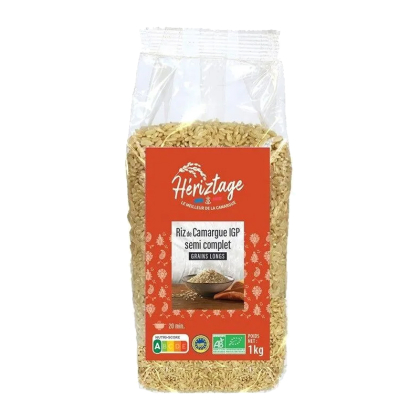 Riz long semi-complet bio de Camargue IGP - Origine France - 1kg