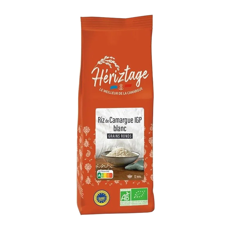 Riz rond blanc bio de Camargue IGP - Origine France - 500g