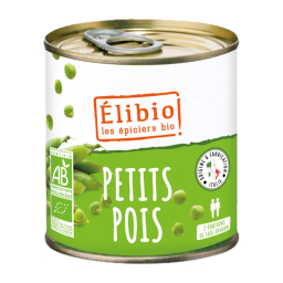 Petits pois bio - Origine Italie - 280g