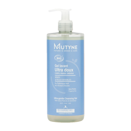Gel douche ultra doux corps, visage et cheveux - Sans parfum - 500ml