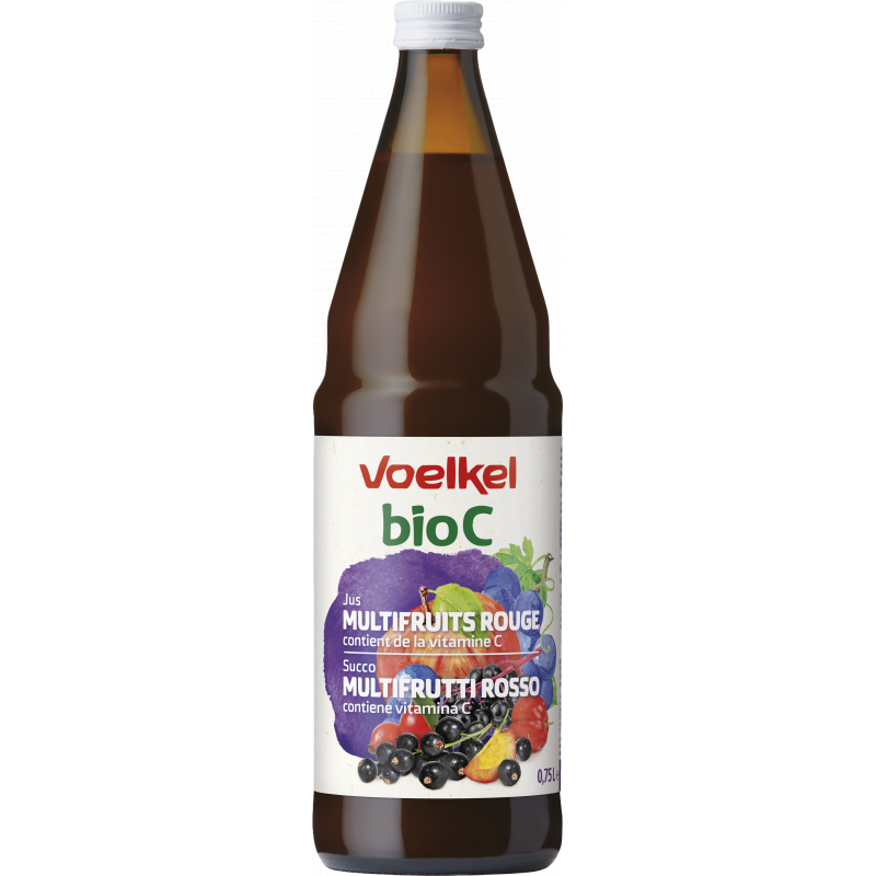 Jus de fruits bio BioC Multi-fruits rouges - 75cl