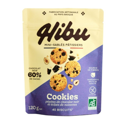 Sablés cookies bio, vegan et sans gluten - 120g