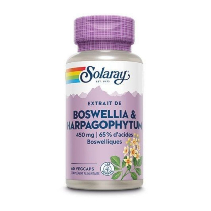 Boswellia 450 mg + Harpagophytum 125 mg - 60 capsules végétales