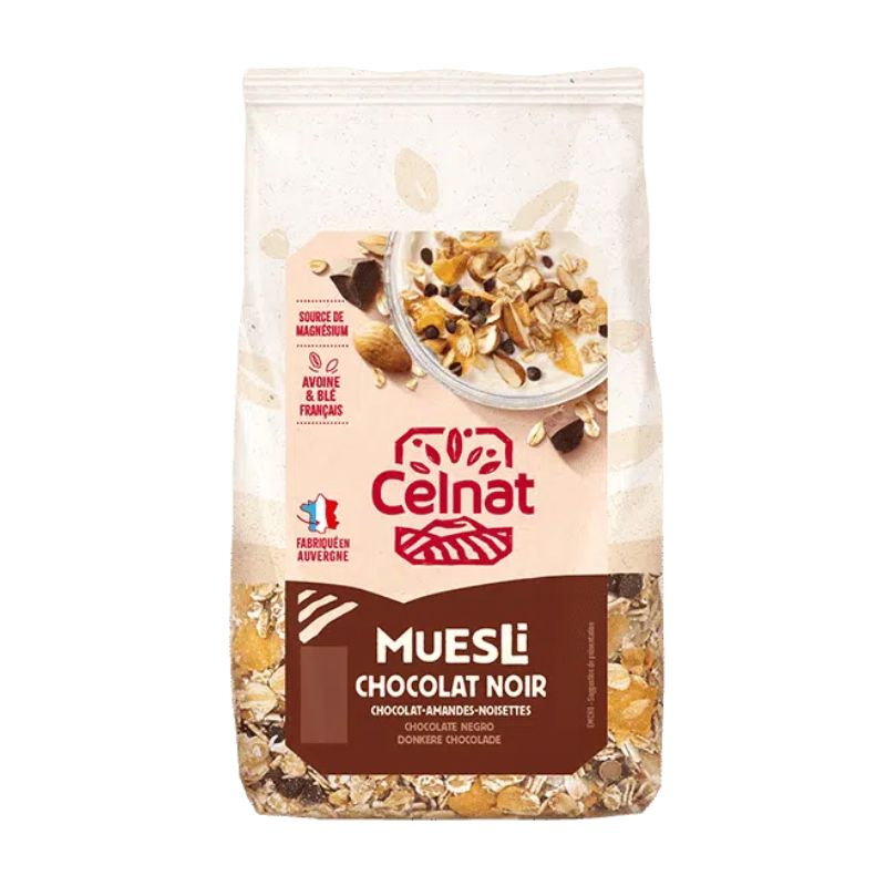 Muesli au chocolat noir bio - 375g