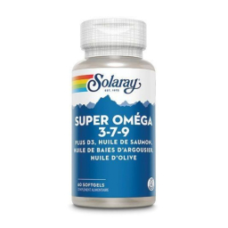 Super oméga 3-7-9 + vitamine D - 60 softgels