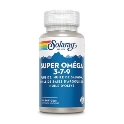 Super oméga 3-7-9 + vitamine D - 60 softgels