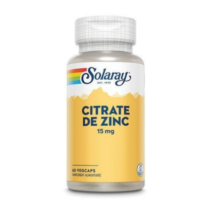 Citrate de zinc - 60 capsules végétales