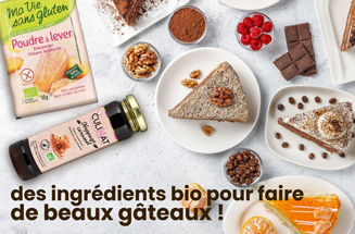 Des ingrédients bio pour faire de beaux gâteaux !